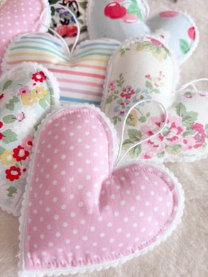 Image of Fabric stuff heart decoration 