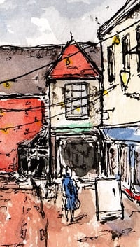 Image 3 of  Antelope Walk, Dorchester - Fine Art Print