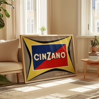 Image 2 of “Cinzano” Vintage Advertising Poster – Bold Italian Aperitif Wall Art