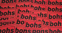 **LAST PACK** Pack of 24 8x4cm Bohemian Bohs Football/Ultras Stickers.