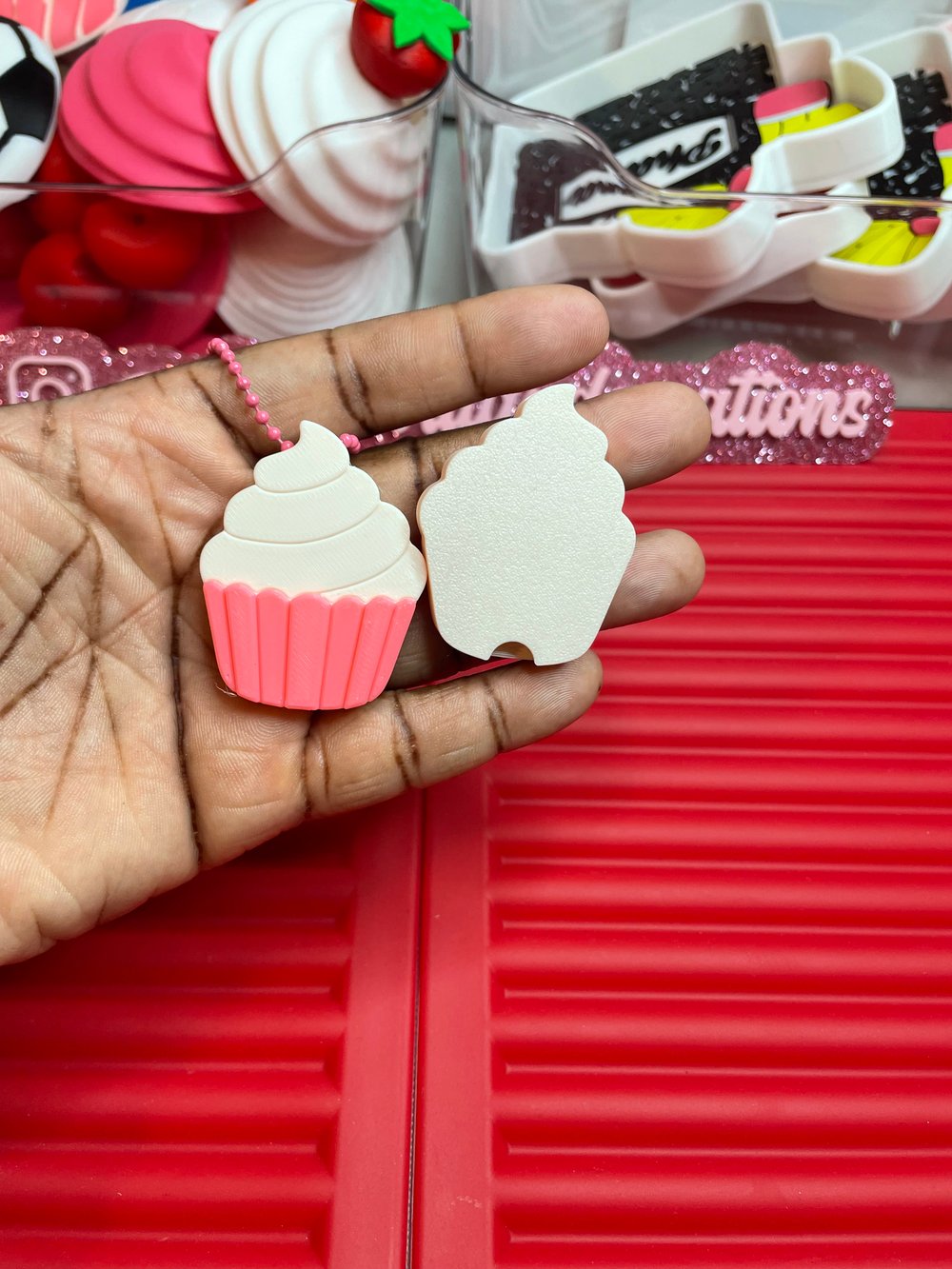 Image of Cupcake can opener/keychain