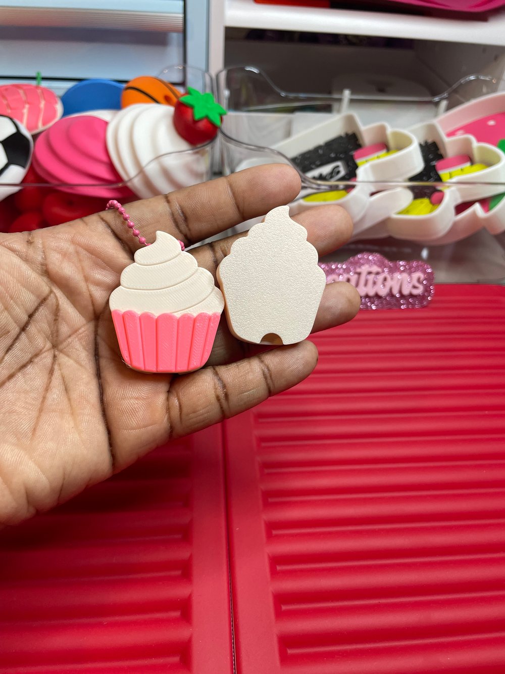 Image of Cupcake can opener/keychain