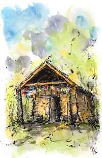 Image 1 of The Himalayan Hut, Minterne Gardens - Fine Art Print