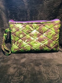 Image 2 of Cannabis print accessories bag