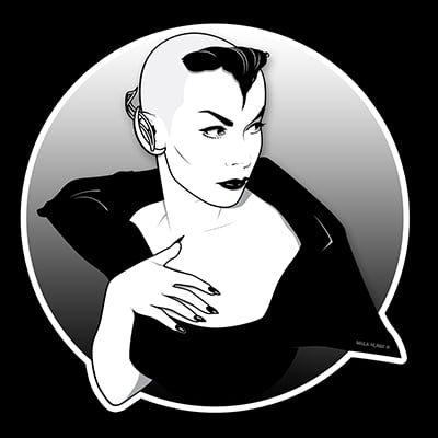 Image of Maila Nurmi® vinyl sticker 4x4 inch