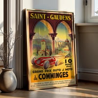 Image 1 of “Grand Prix du Comminges” – Saint-Gaudens 1947 Vintage Racing Poster