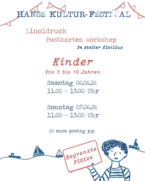 Image of Kinder linolschnitt workshop