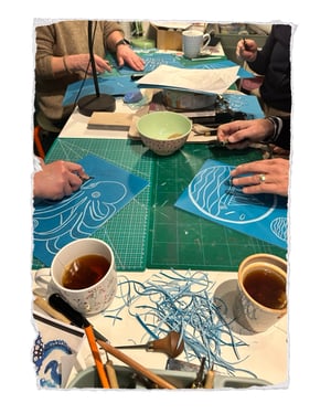 Image of Erwachsene linolschnitt workshop
