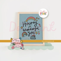 Hooray for Wonderful You Print