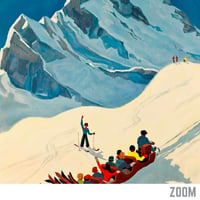 Image 3 of Braunwald — Vintage Switzerland Ski Poster by Alex Walter Diggelmann