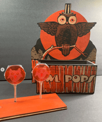 Image 2 of Vintage Inspired Owl Pop Display Box