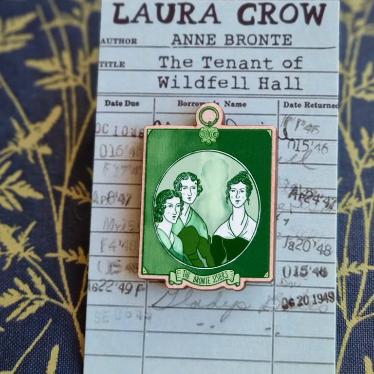 PIN'S PORTRAIT EN BOIS - LES SOEURS BRONTË Image 3