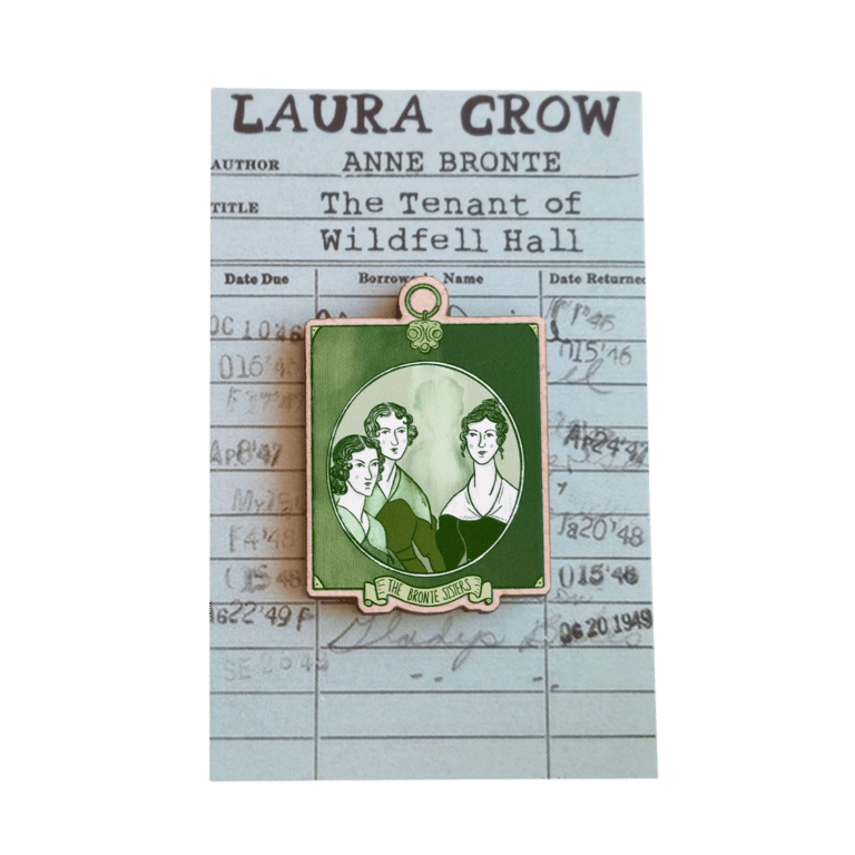 PIN'S PORTRAIT EN BOIS - LES SOEURS BRONTË