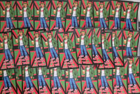 Image 1 of Pack of 25 10x5cm Glentoran Glens On Tour, Football/Ultras Stickers.