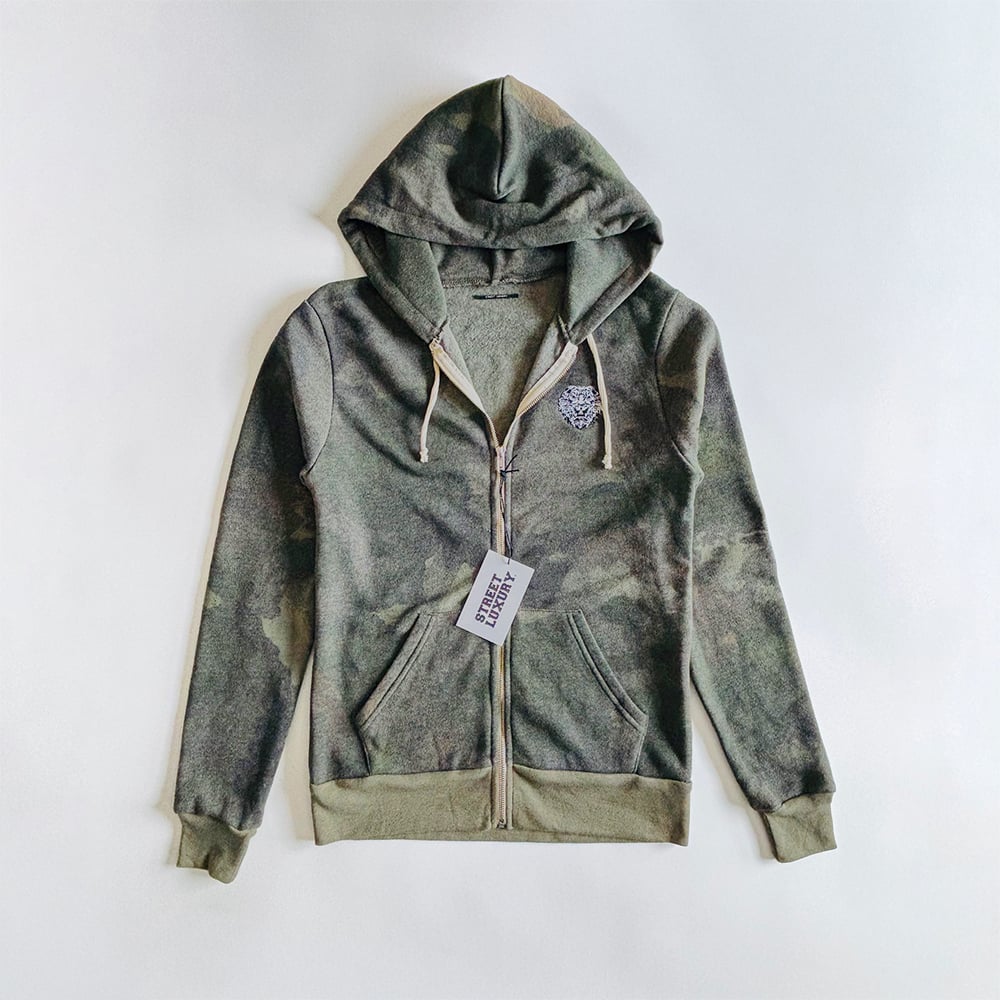 Image of Street Luxury® Krugare Camouflage Zippered Hoodie 