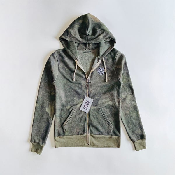 Image of Street Luxury® Krugare Camouflage Zippered Hoodie 