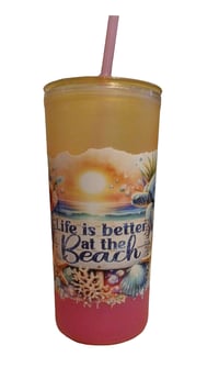Image 1 of Life Is Better at The Beach Tumbler LAST ONE!