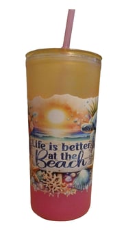 Image 3 of Life Is Better at The Beach Tumbler LAST ONE!