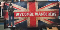 **HALF PRICE** Wycombe Wanderers 1x0.5m Football/Ultras Flag.