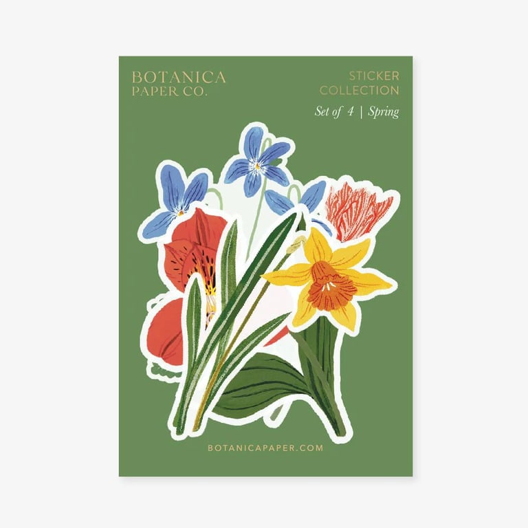 SET DE 4 STICKERS TRANSPARENTS - PRINTEMPS Image 2