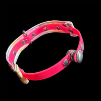 Image 3 of Pastel rainbow hearts bondage choker