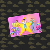 Boy band card overlay