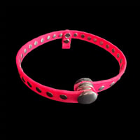 Image 3 of Neon pink uv reactive o-ring choker