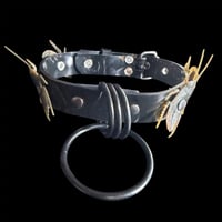 Image 3 of Horror roach cyber goth collar with triple d ring