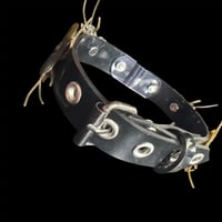 Image 5 of Horror roach cyber goth collar with triple d ring
