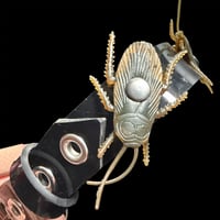 Image 4 of Horror roach cyber goth collar with triple d ring