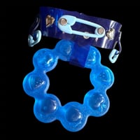 Image 2 of Translucent blue kawaii toy ring fashion choker