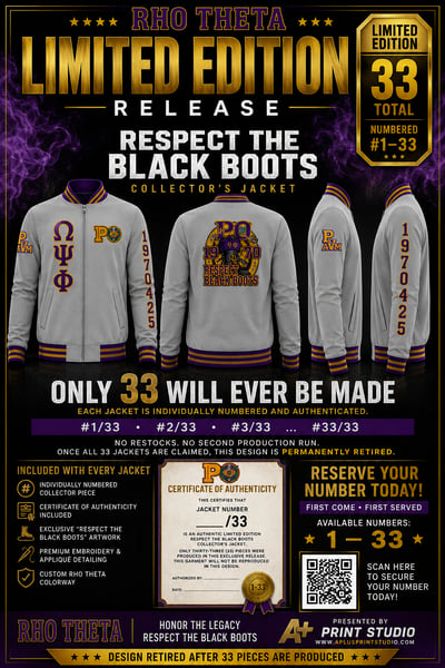 Image of "RESPECT THE BLACK BOOTS" COLLECTOR'S JACKET