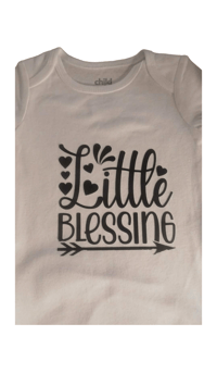 Little Blessing Onesie Size 6-9 Months