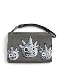 Image 1 of Cool Concrete Grey Zipper Wallet 