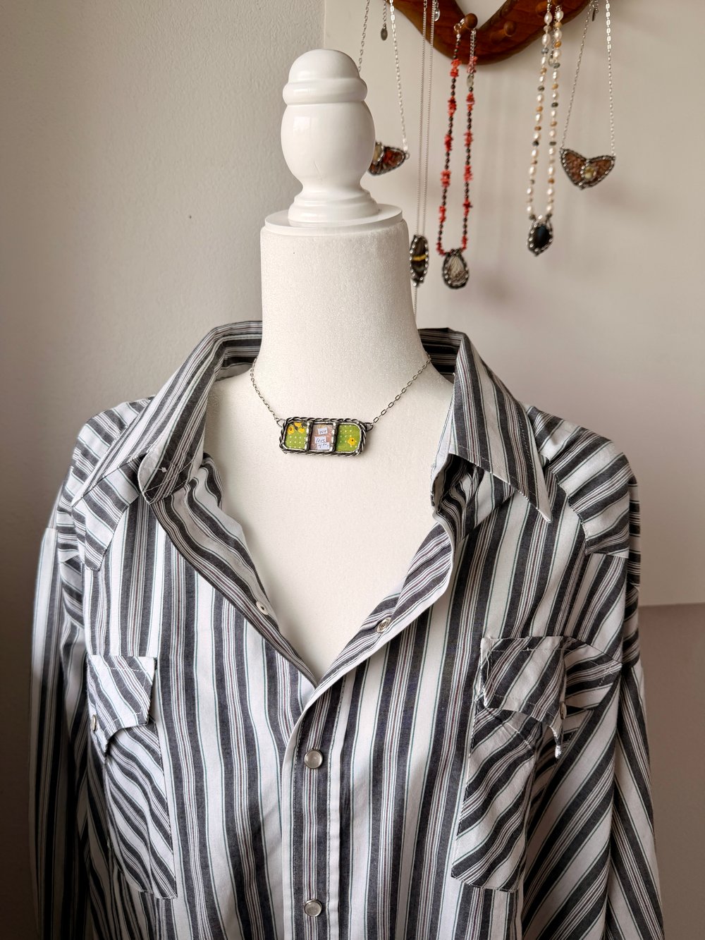 Image of Custom Memory Pendant — Heirloom Keepsake in Handmade Stained Glass