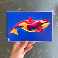 Image 2 of Whale Mural Study - Signed 6"x9" Prints