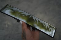 Image 4 of Hand engraved Calligraffiti rear view mirror