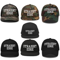 Image 1 of Embroidered Straight Edge Hat