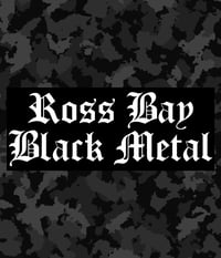 Ross Bay Black Metal / 5X2 inch Sticker