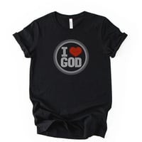Image 1 of I Love God Rhinestone Tee
