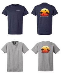 Long Beach Boats Sunset Tee