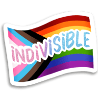 Image 1 of 🏳️‍⚧️✨Indivisible Pride✨🏳️‍⚧️ Glitter Stickers PREORDER