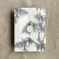 Image 2 of Wisteria floral printed vellum wraps + envelope liners PACK of 10
