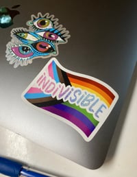 Image 5 of 🏳️‍⚧️✨Indivisible Pride✨🏳️‍⚧️ Glitter Stickers PREORDER