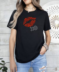 Image 2 of Lips XO Rhinestone Tee