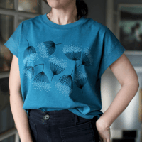 Image 1 of Eucalyptus Flowers Loose Fit Boxy Tee