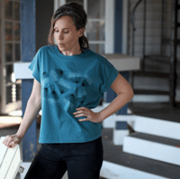 Image 2 of Eucalyptus Flowers Loose Fit Boxy Tee