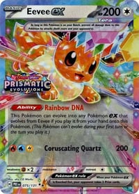 Eevee ex - 075/131 (Prismatic Evolutions Stamp) - Near Mint