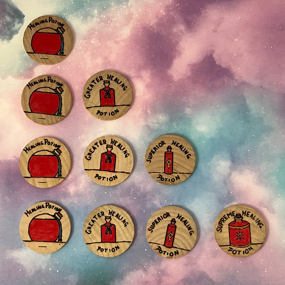 Image of Potion Tokens 10pc Set
