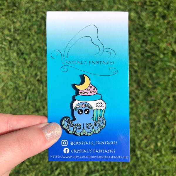Image of Aquarius Cupcake Pin